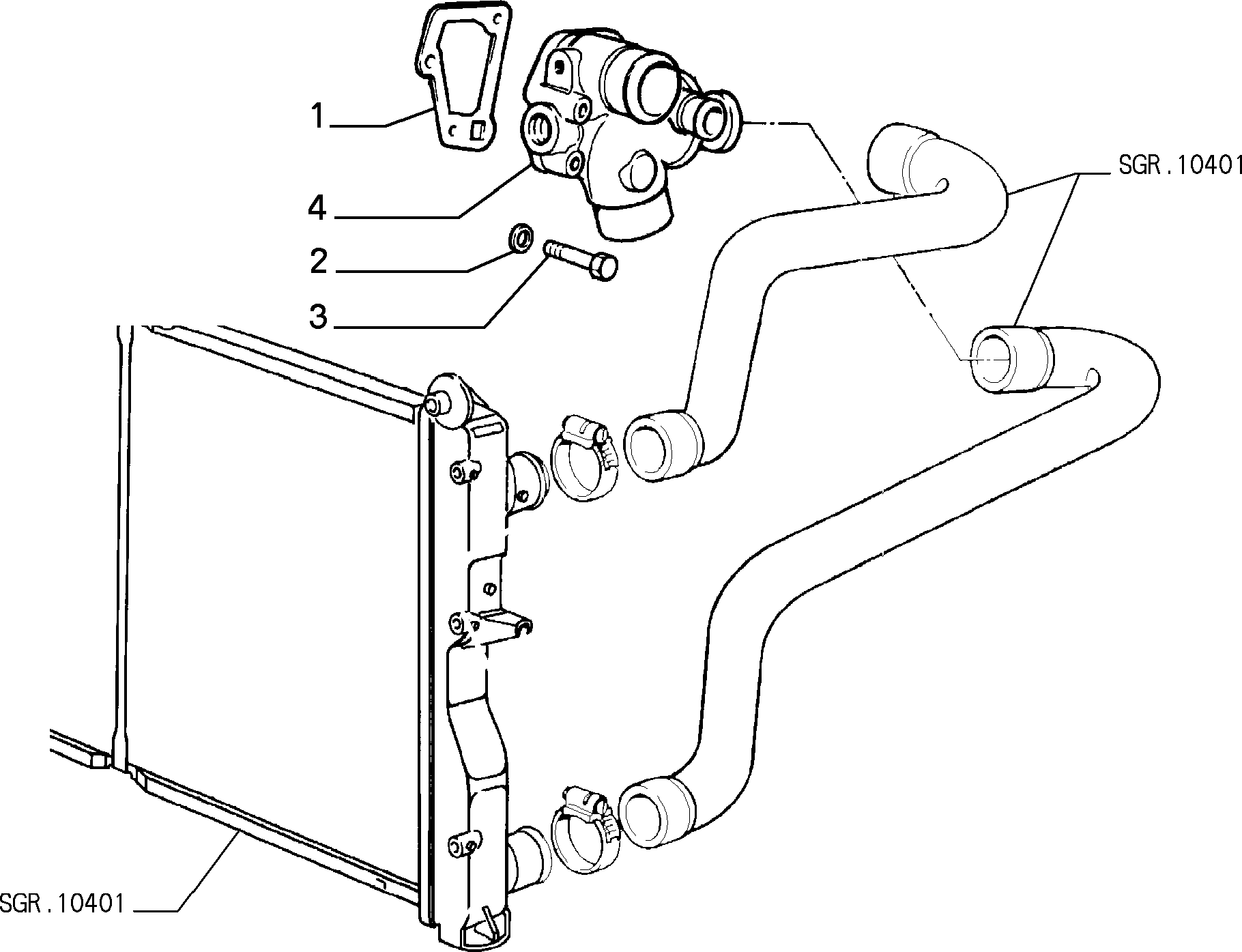 10402/00 ВОДЯНОЙ НАСОС И ТРУБОПРОВОДЫ 