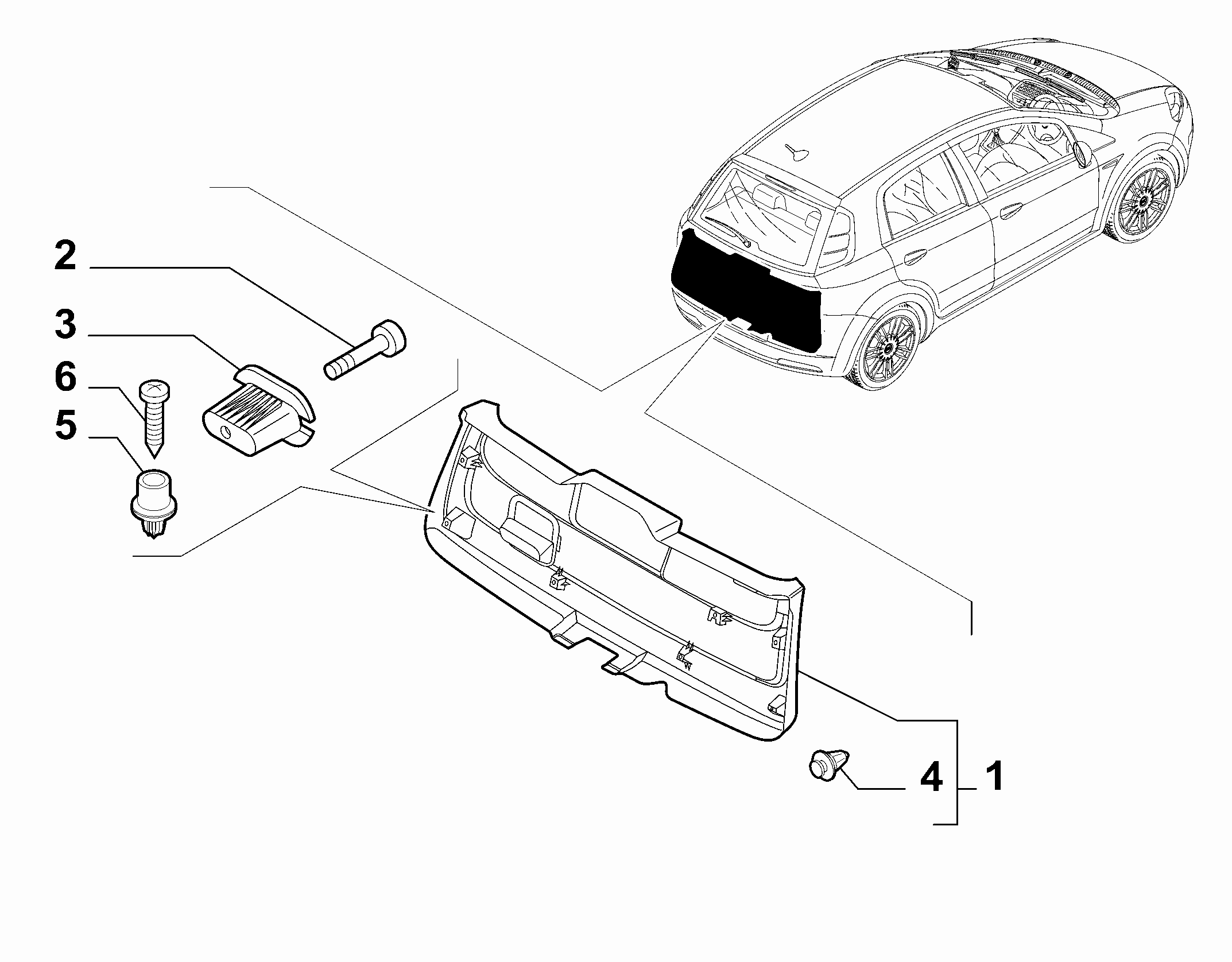 70148-030 INTERNAL REAR DOOR LINING
