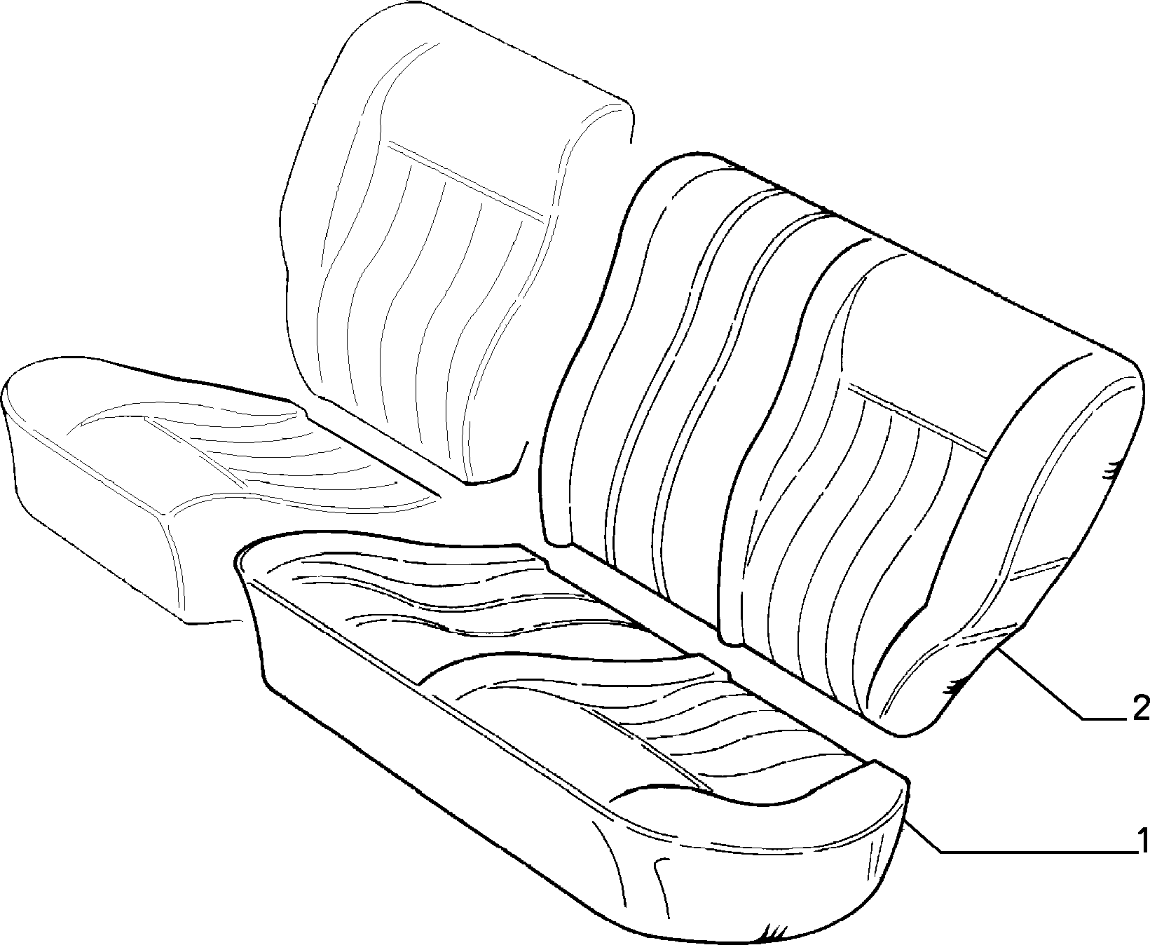 70615/02 REAR SEAT LINING
