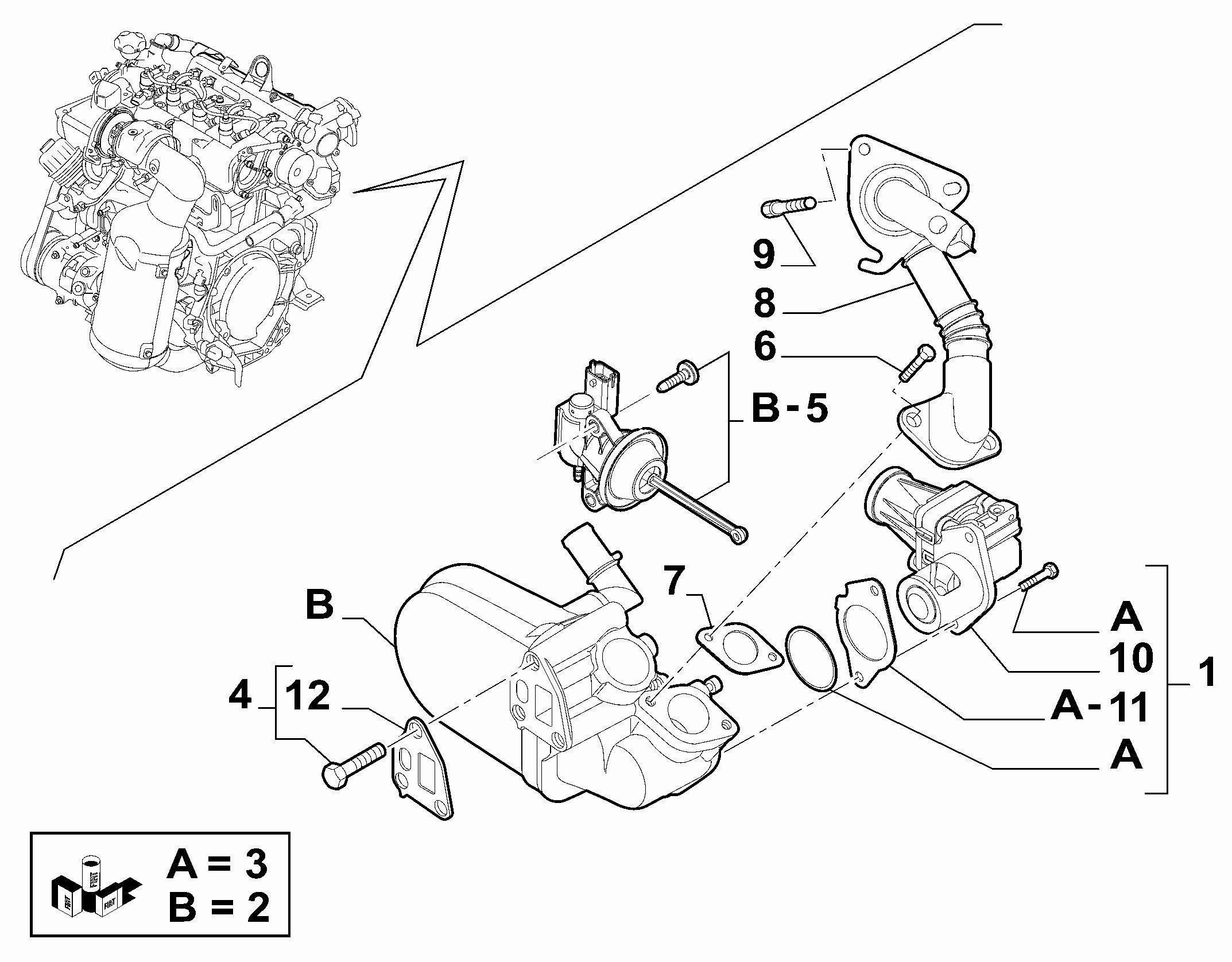 10259-010 OIL COOLER AND EGR VALVE