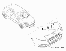 70726-020 FRONT BUMPER CLAMPS