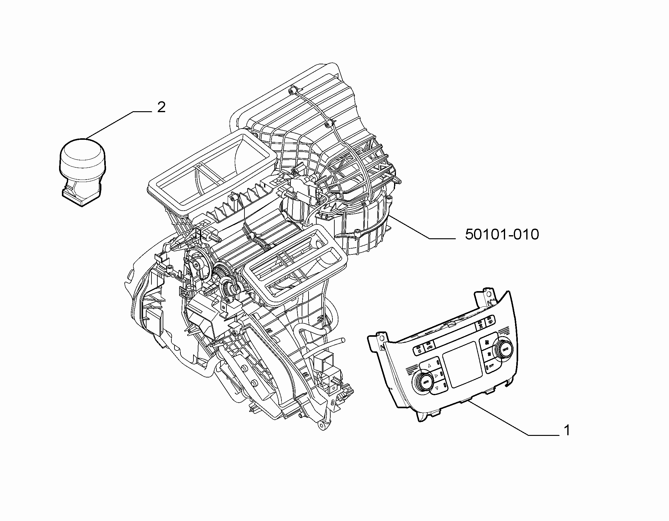 50101-020 HEATER/AIR CON