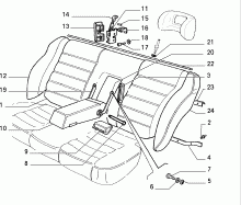 70613/00 REAR SEAT 