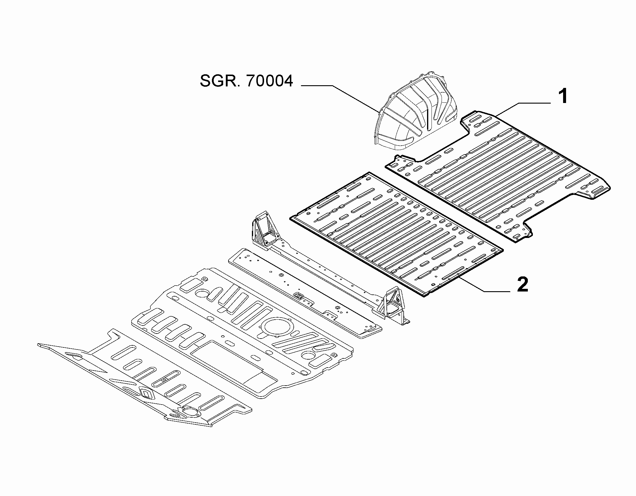 70006-020 REAR FLOOR PANEL