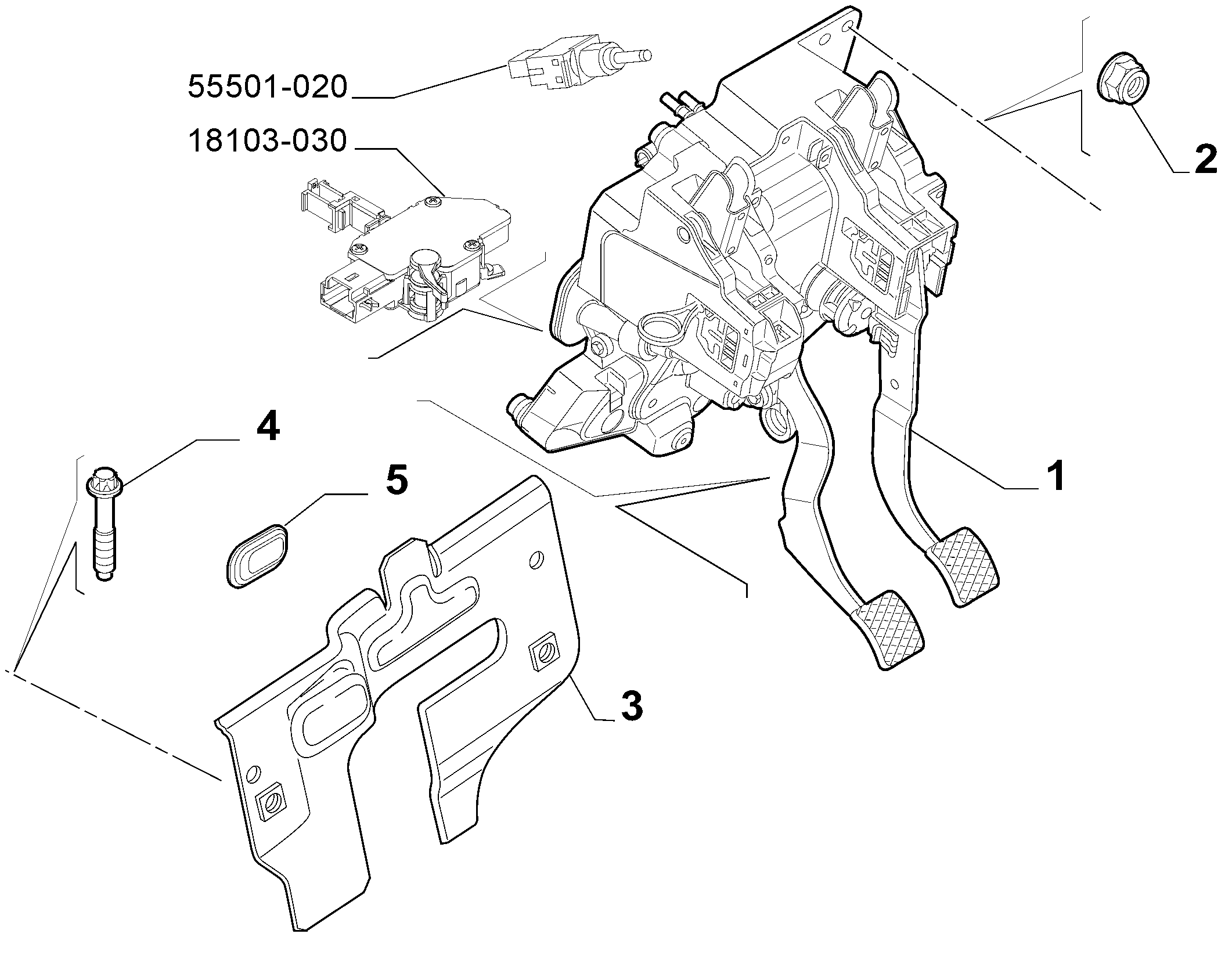 33101-010 RUDDER BAR