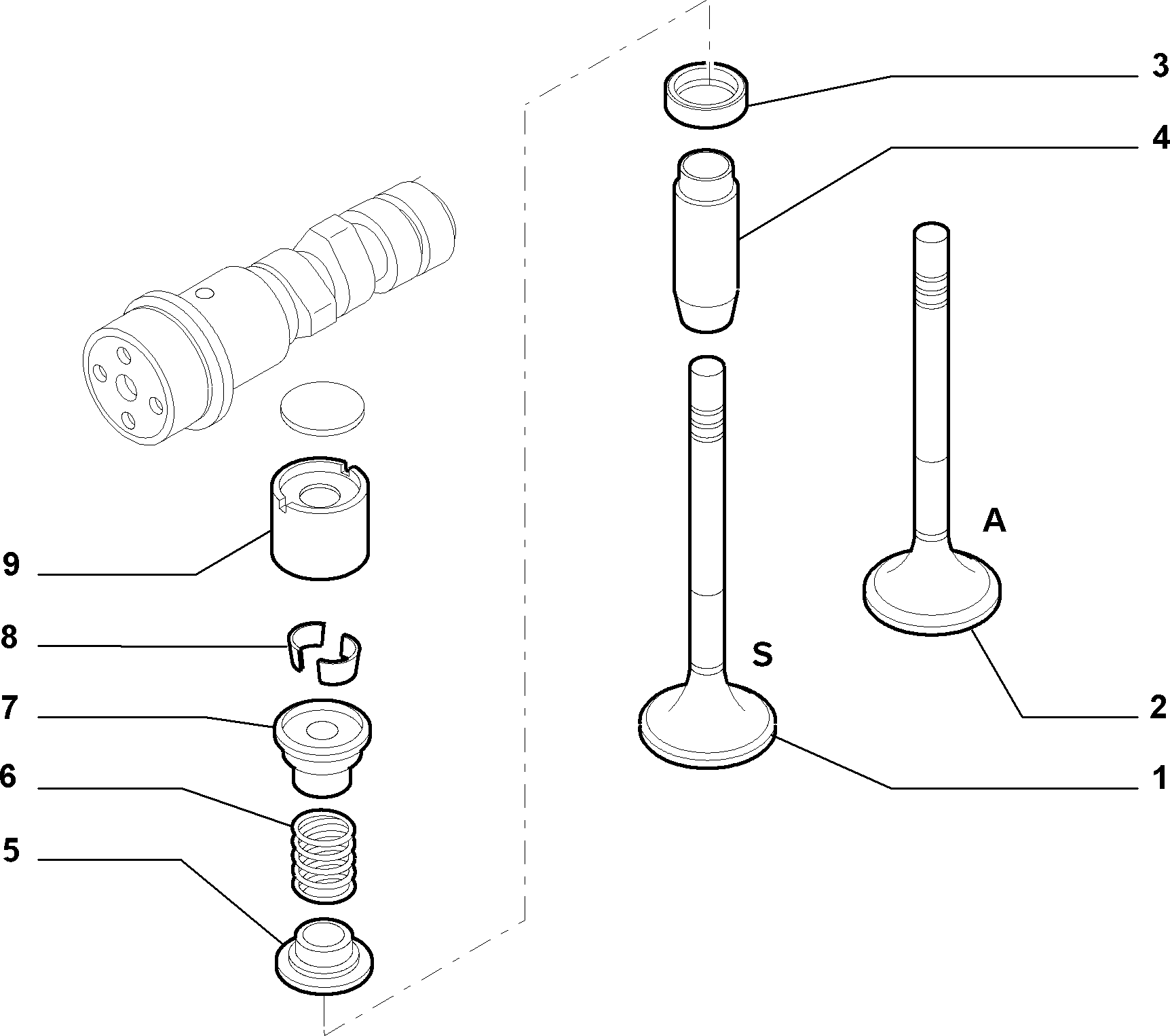 10107-020 VALVE INTAKE AND RELEASE