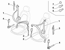 70527-010 FRONT SEAT BELTS