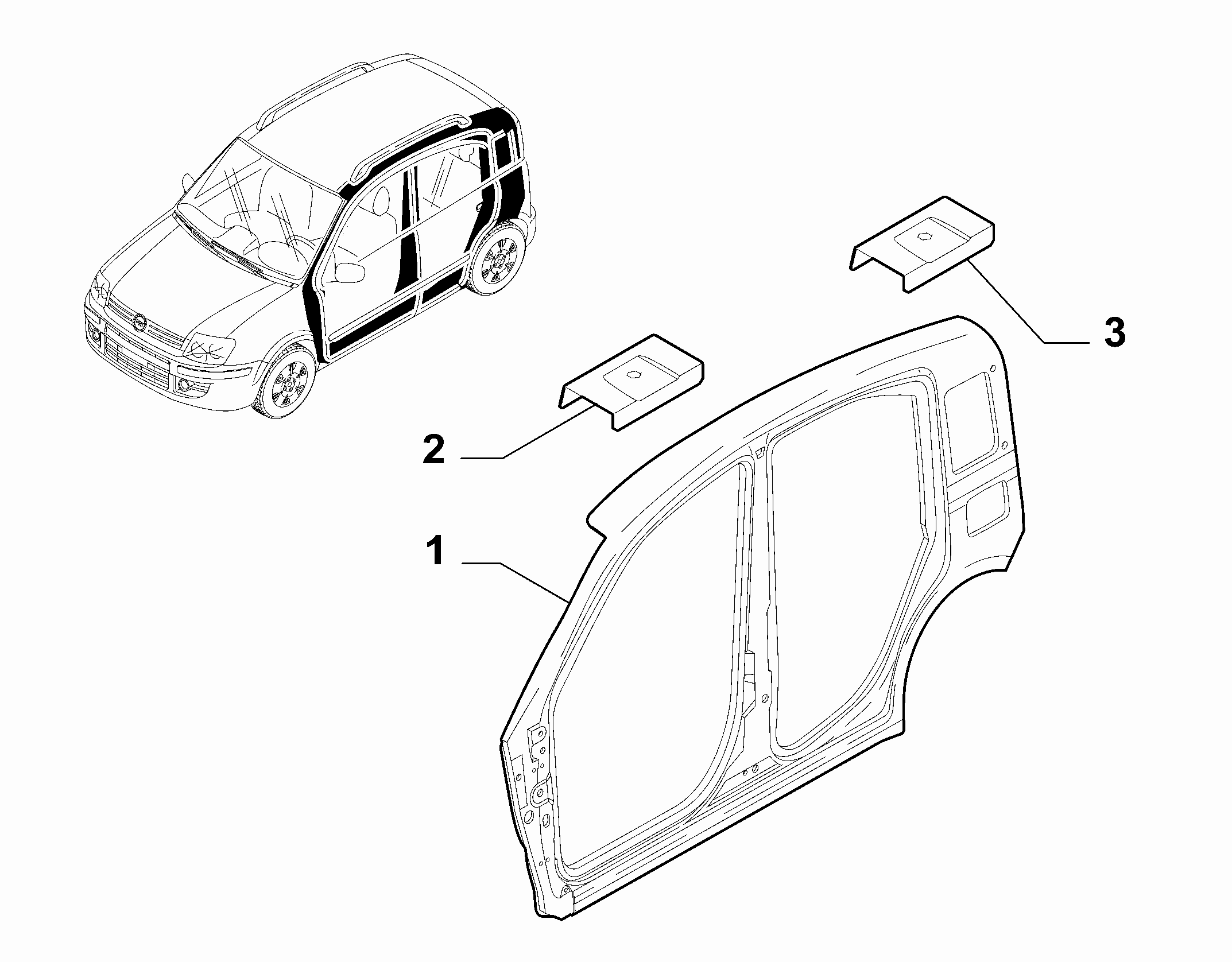 70019-010 EXTERNAL SIDE FRAME