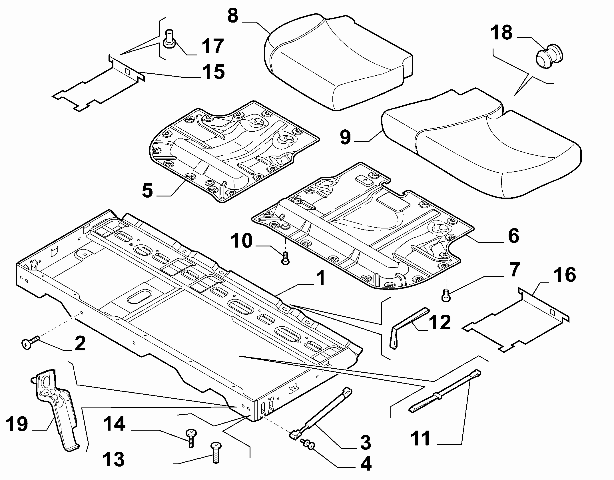70613/14 REAR SEAT