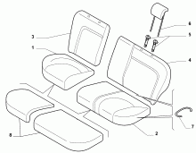 70615/06 REAR SEAT LINING