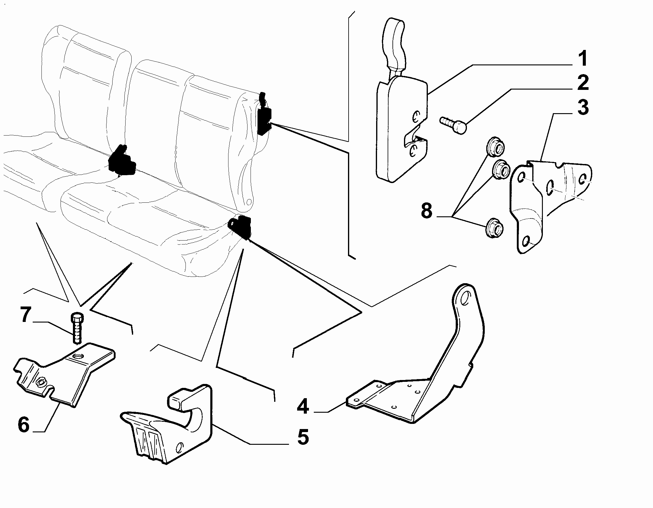 70613/03 REAR SEAT