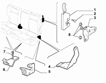 70613/03 REAR SEAT