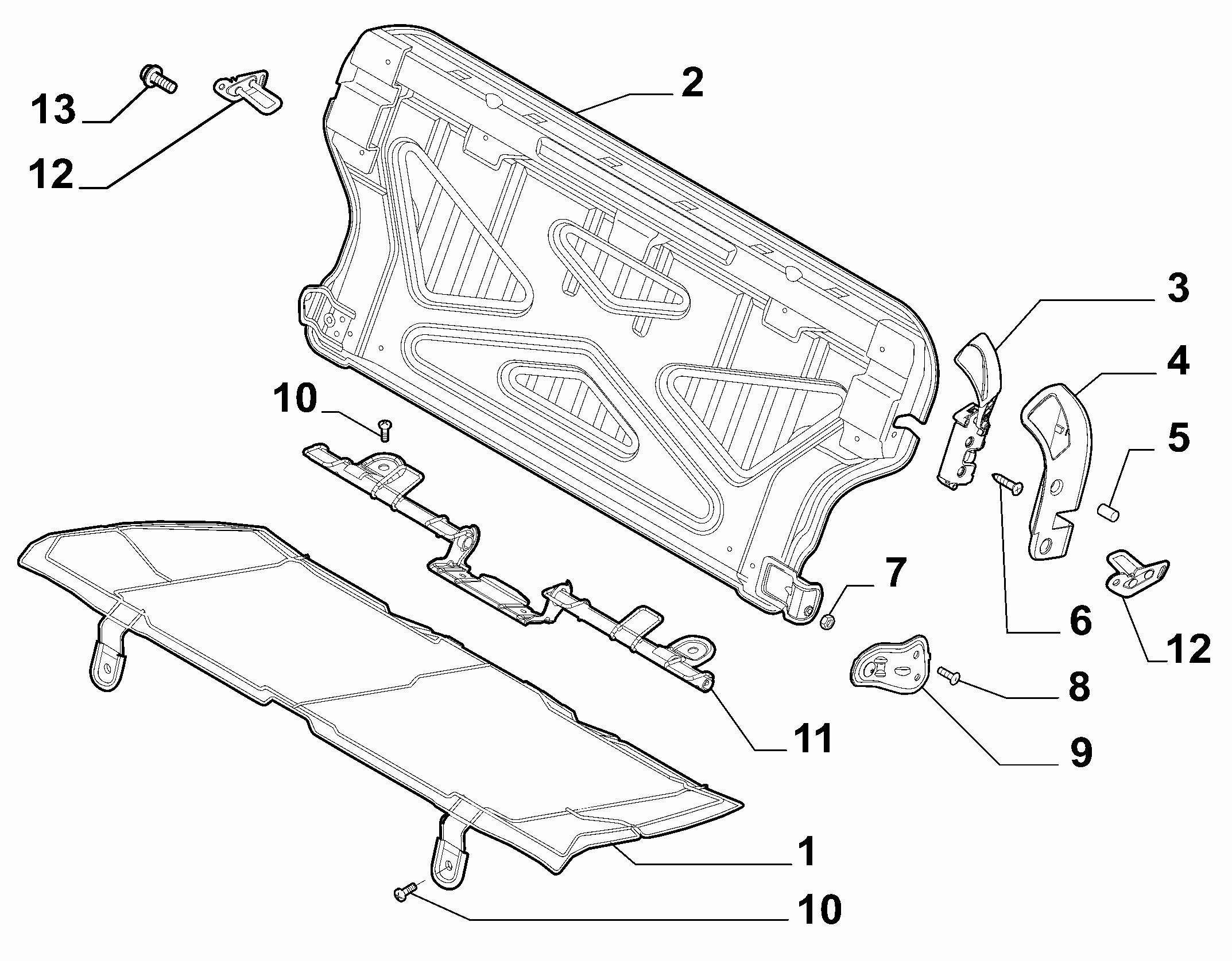 70613/00 REAR SEAT 