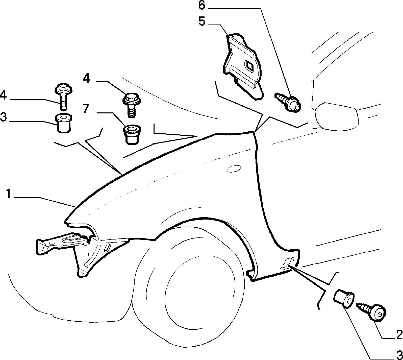 70018/00 КУЗОВ, ОБЛИЦОВКИ (ПЕРЕДНЯЯ ЧАСТЬ) 