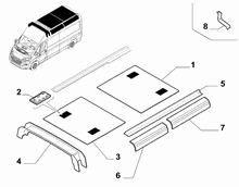 70523-100 REAR COVERS, UPPER SIDE