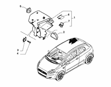 70523-040 INNER REAR PILLAR AND QUARTER GLASS TRIMS