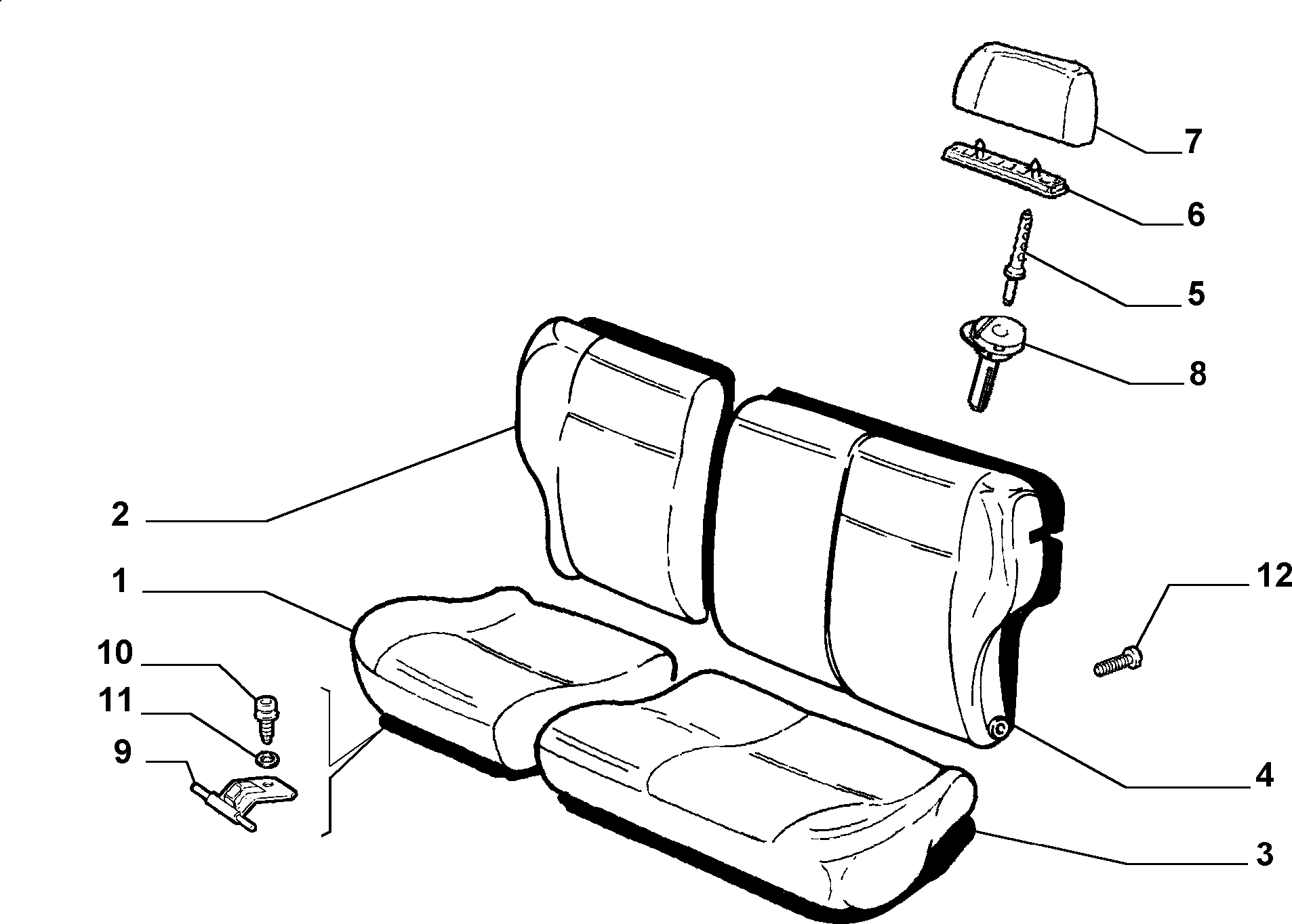 70613/03 REAR SEAT