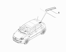 70712-030 OUTER MOULDINGS, ROOF AREA