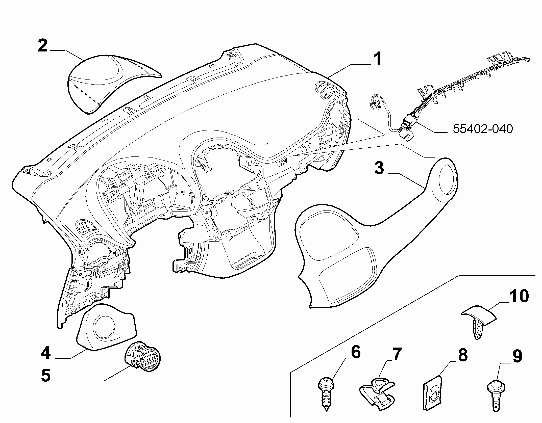 70502-010 DASHBOARD INSTRUMENT HOLDER