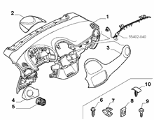70502-010 DASHBOARD INSTRUMENT HOLDER