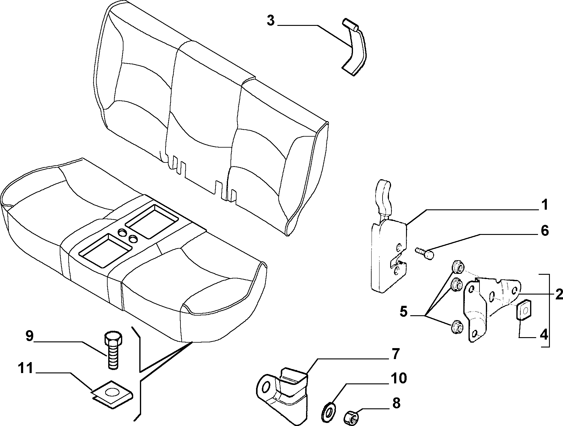 70613/01 REAR SEAT