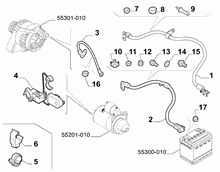 55300-040 BATTERY HARNESS
