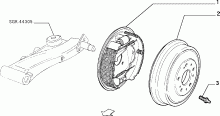 33125/00 ТОРМОЗА ЗАДНИХ КОЛЕС 