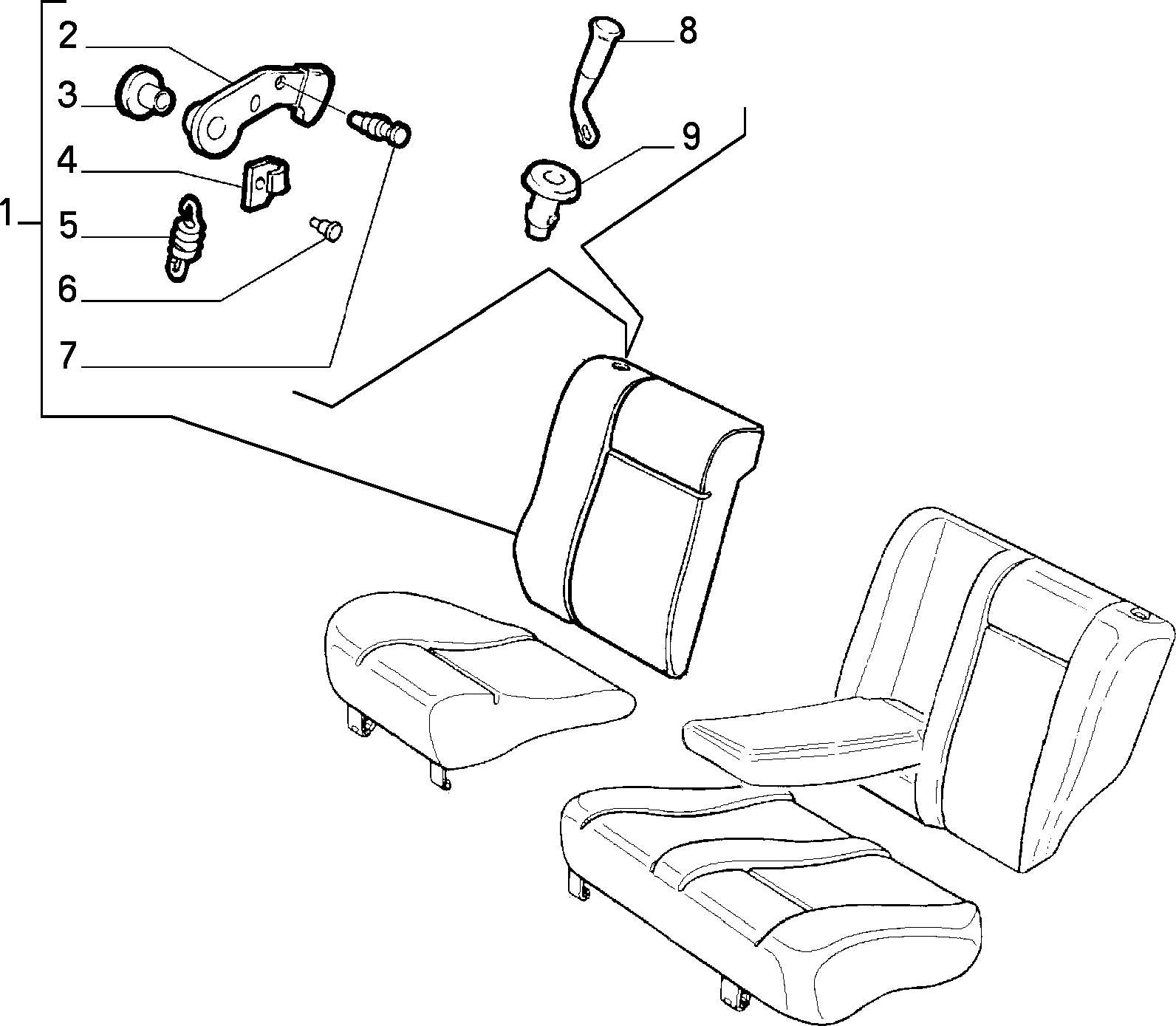 70613/03 REAR SEAT