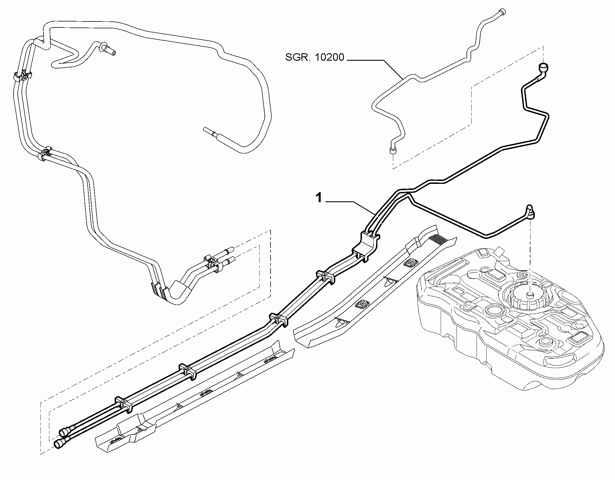 10201-020 UNDERSIDE FUEL PIPES