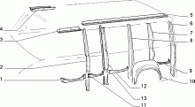 70003/00 КУЗОВ, РАМЫ (ЦЕНТРАЛЬНАЯ ЧАСТЬ)