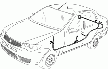 55525/00 ПУЧОК ПРОВОДОВ (ЗАДНЯЯ ЧАСТЬ) 