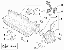 10255-010 INTAKE MANIFOLD AND BUTTERFLY CLIPS