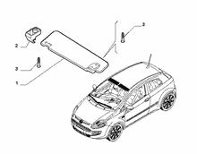 70525-010 SUN VISOR