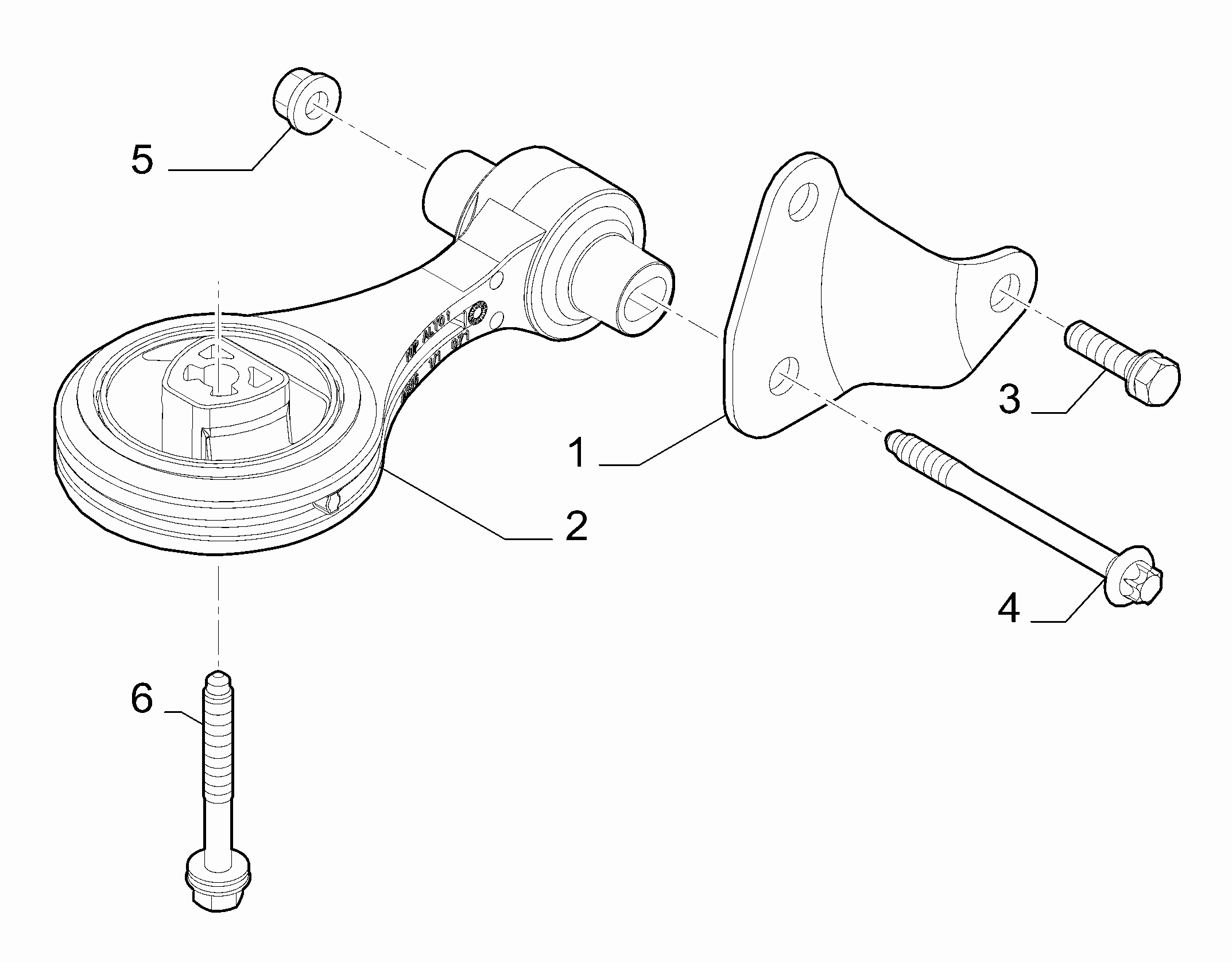10002-030 AXLE INLET SCREW ANCHOR AND TENSION ROD SUSPENSION