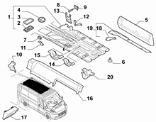 70523-100 REAR COVERS, UPPER SIDE