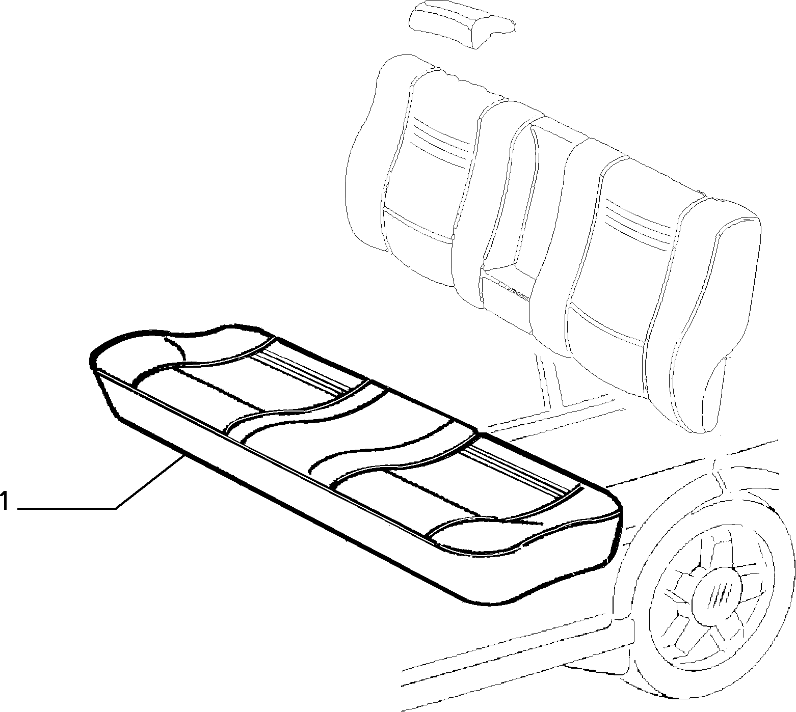 70615/00 REAR SEAT LINING