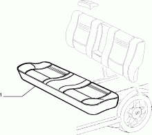 70615/00 REAR SEAT LINING