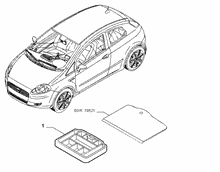 70526-040 COVER ACCESSORIES FOR INSIDE LUGGAGE SPACE