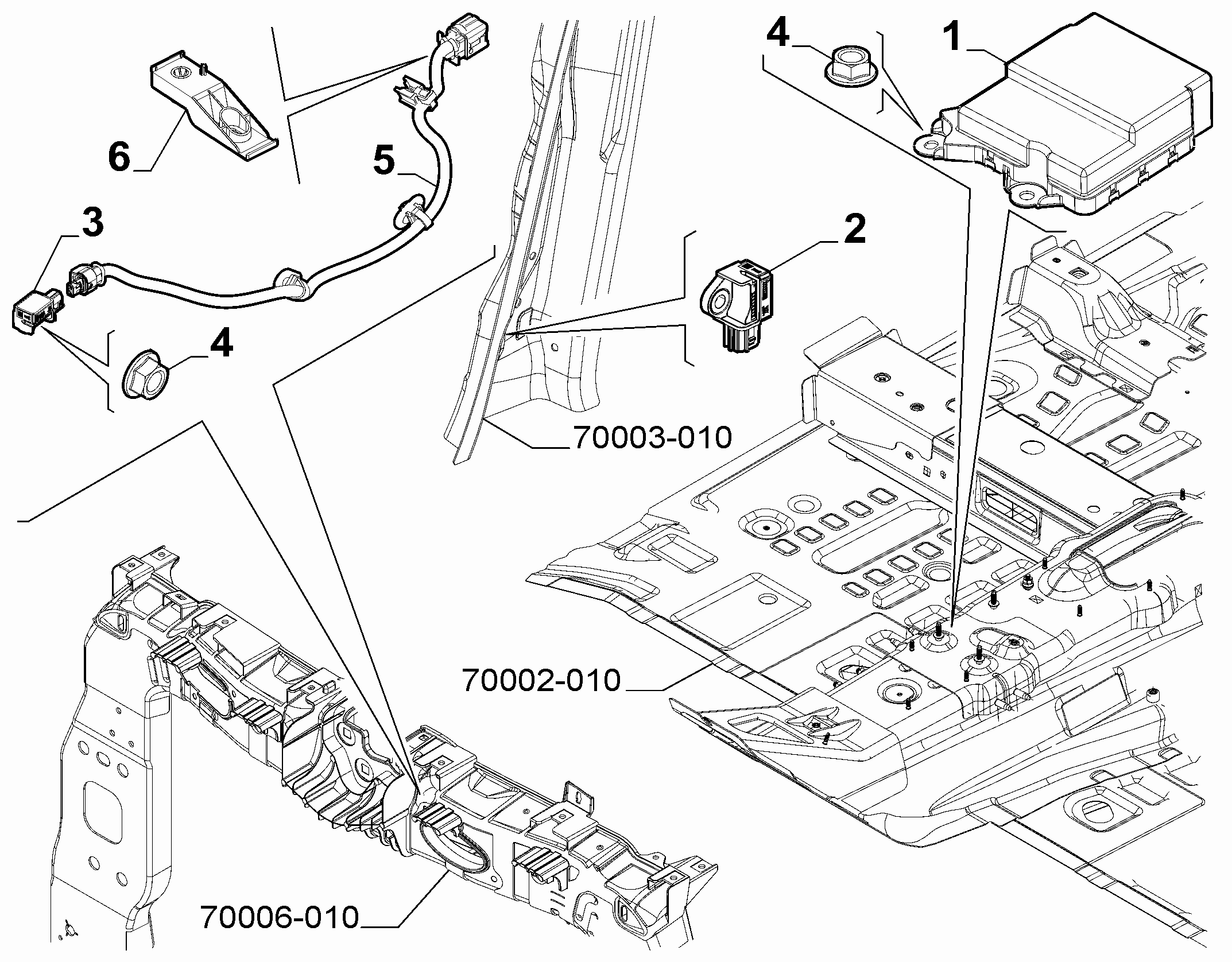 55508-070 REMOTE CONTROL AIRBAG SENSOR