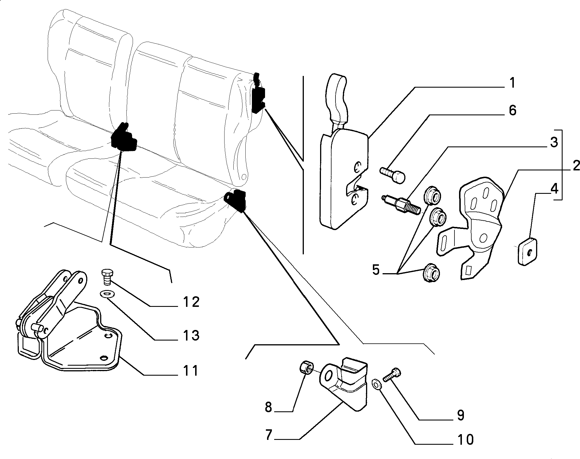 70613/05 REAR SEAT