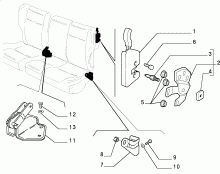 70613/05 REAR SEAT