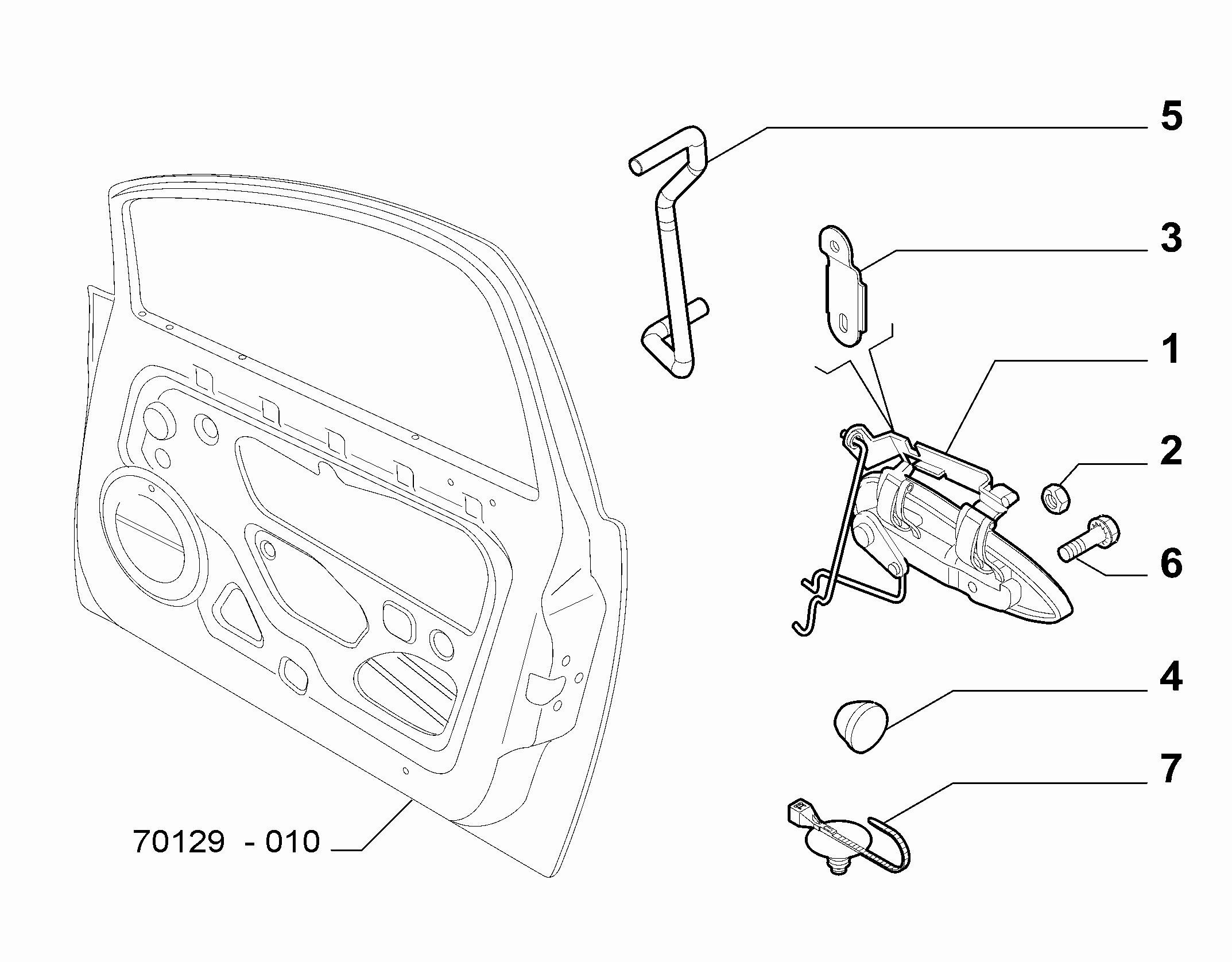 70129-060 FRONT DOOR HANDLE