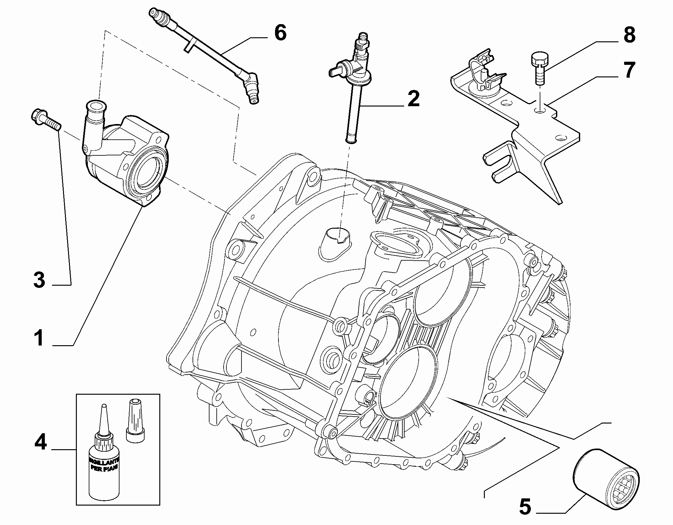 21207-040 HYDRAULIC ACTUATOR CLUTCH RELEASE