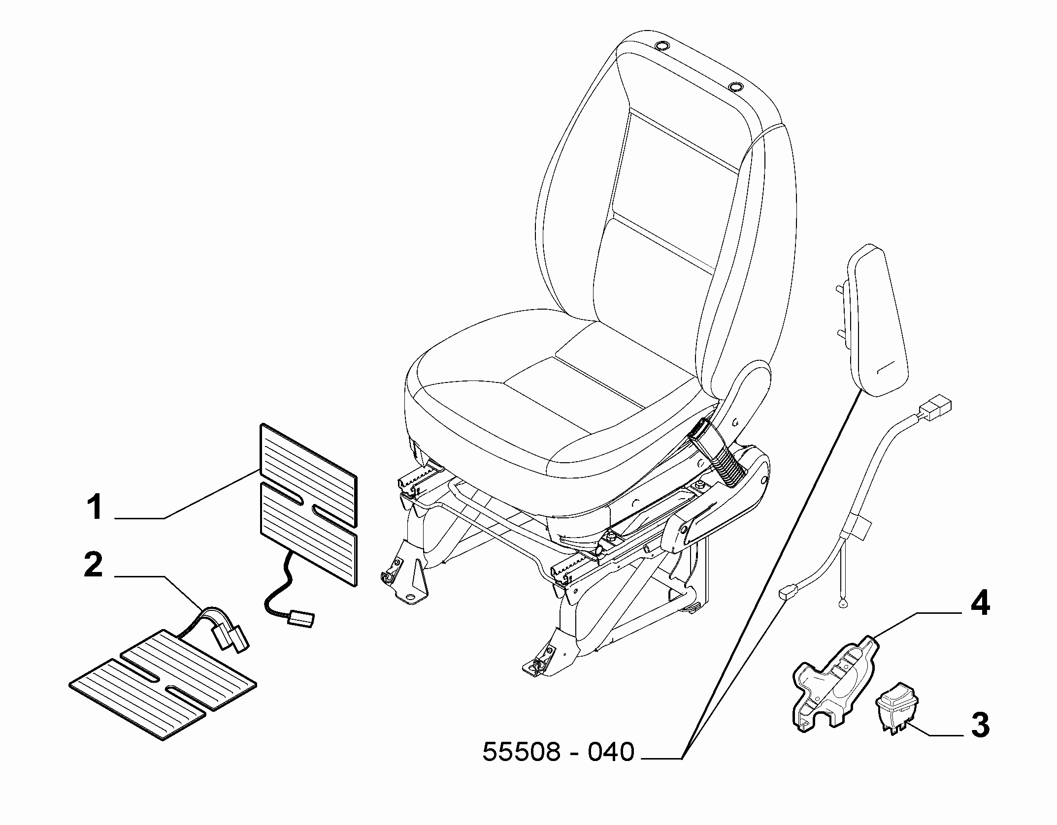 70601-040 ELECTRIC FRONT SEAT DEVICES