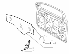 70129-030 FRONT WINDOW AND CHANNEL