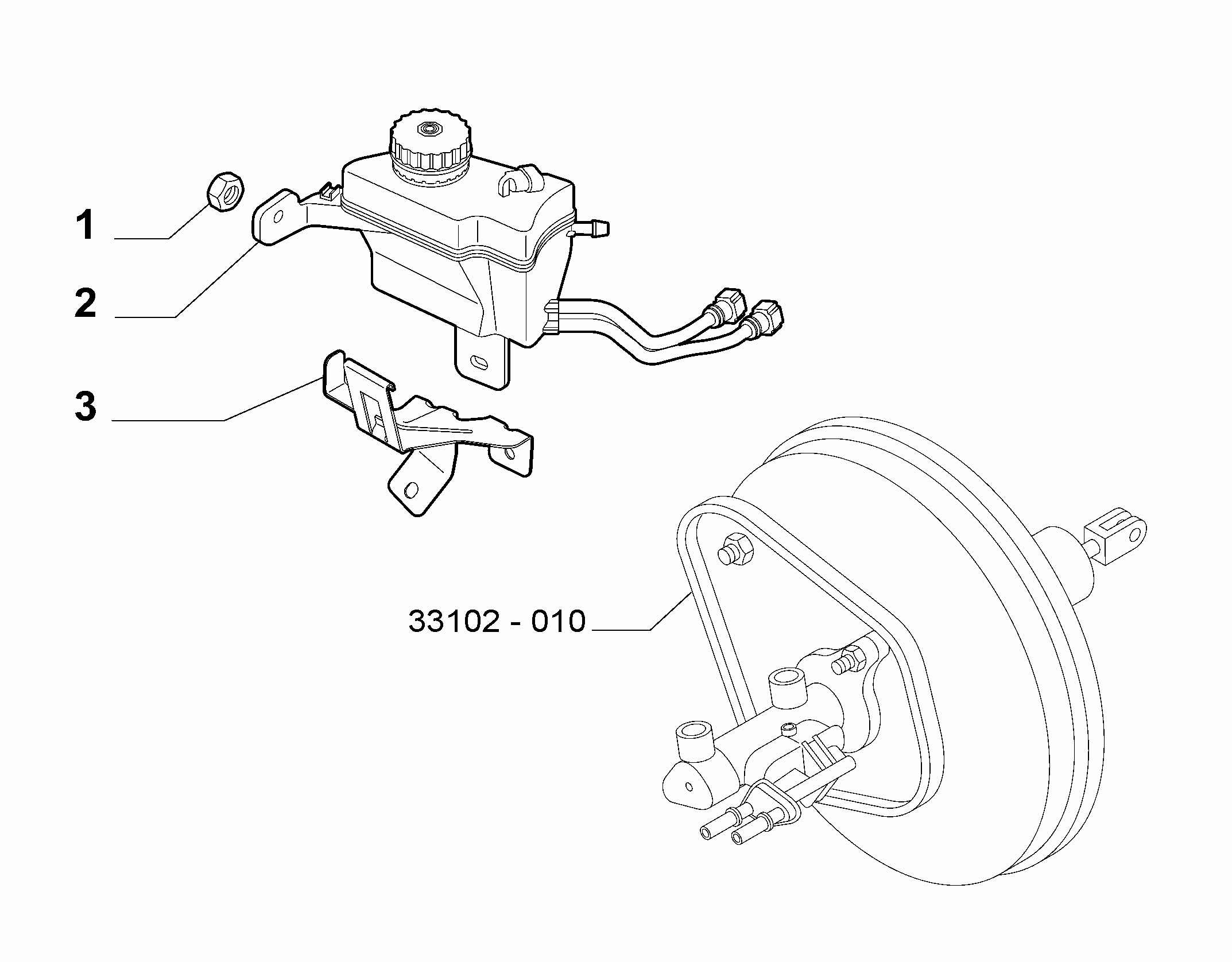 33102-020 BRAKE RESERVOIR