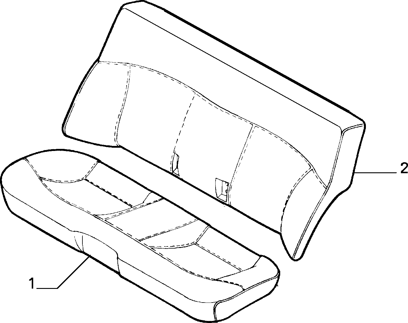 70615/00 REAR SEAT LINING