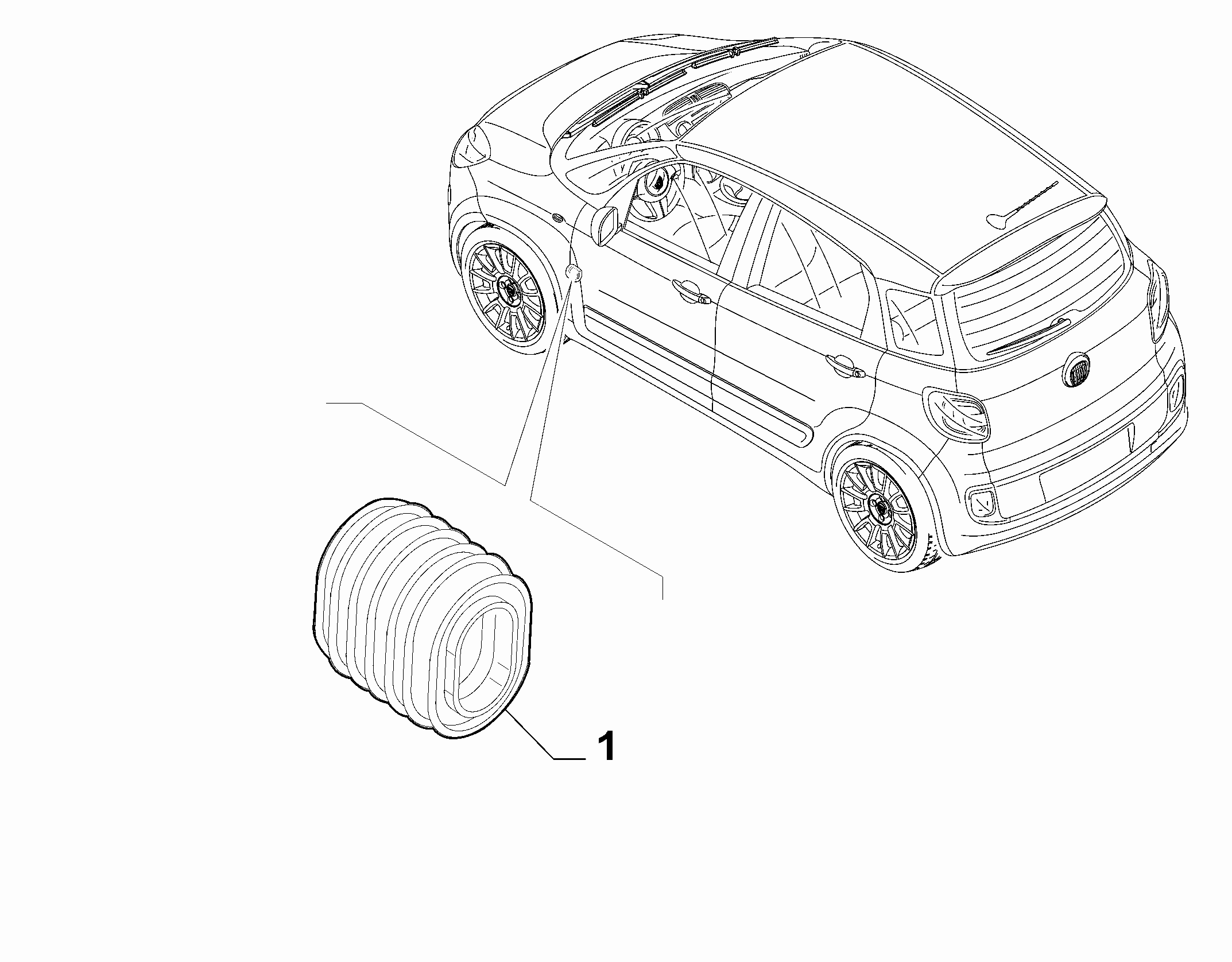 55527-040 CABLE SET FIXINGS ON MOVING PARTS