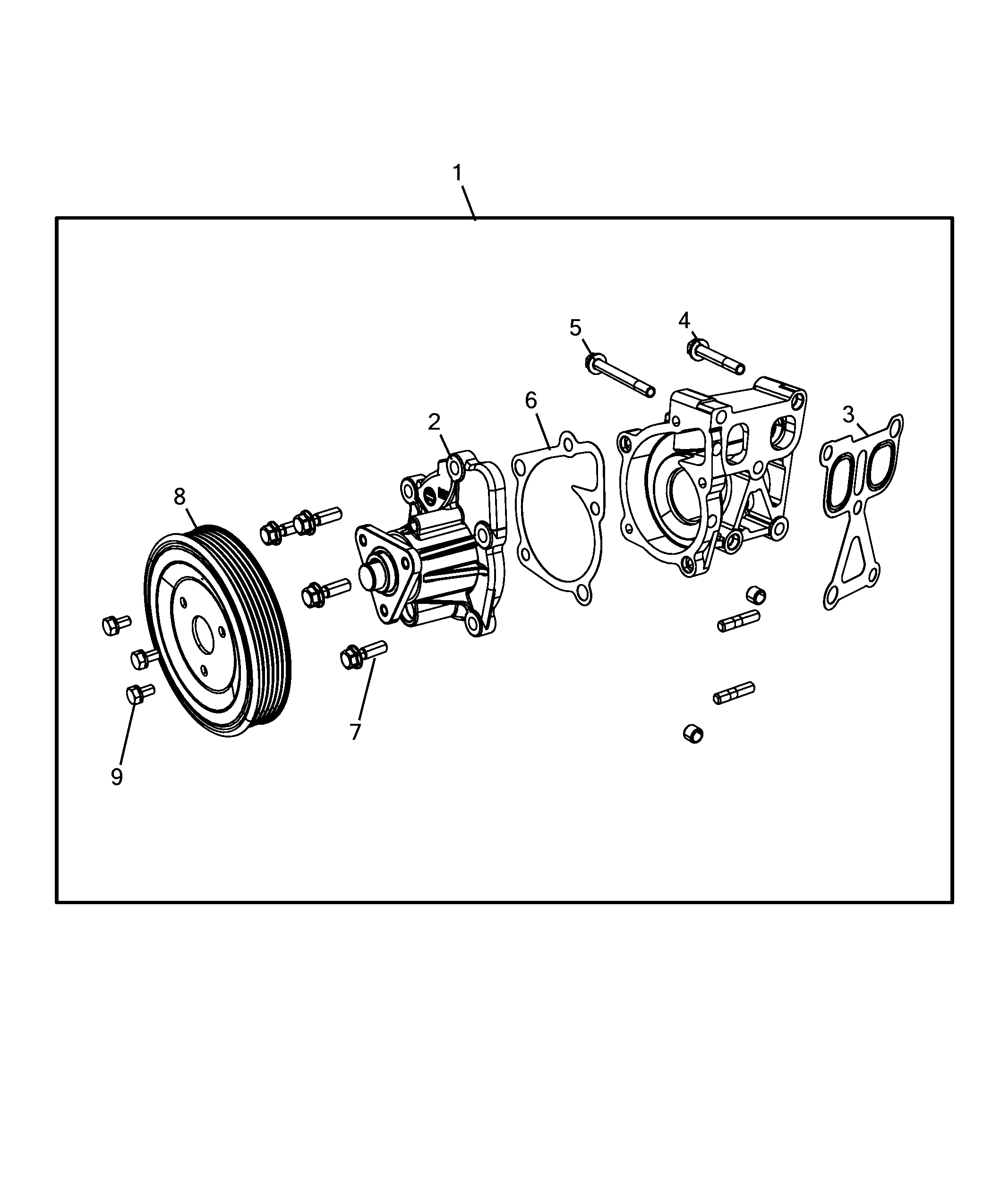 10402-010 WATER PUMP AND GASKETS
