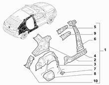 70004-010 REAR SIDE FRAME STRUCTURE